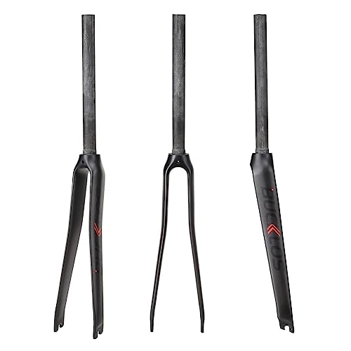 Matte Carbon Fiber Road Bike Fork 700C 28.6mm Rigid Lightweight Bicycle Front Fork