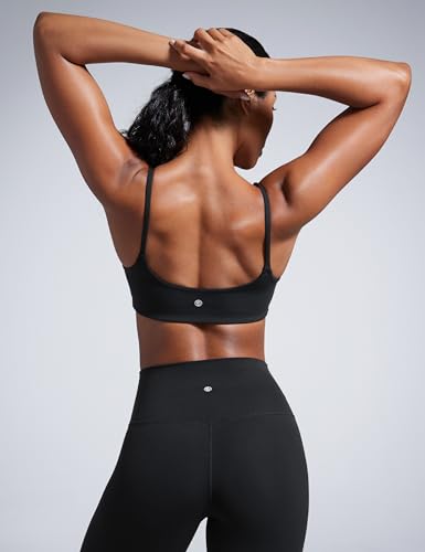 Medium Black Butterbreeze Scoop Neck Sports Bra for Activewear