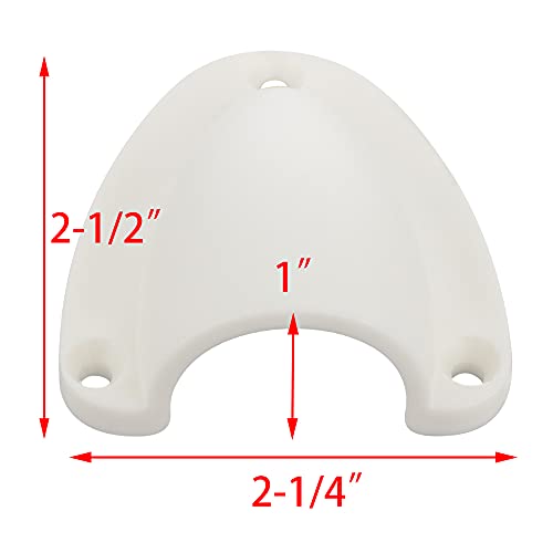 Marine Nylon Vent Cover 2.5 inch Clamshell for Boat Ventilation - White