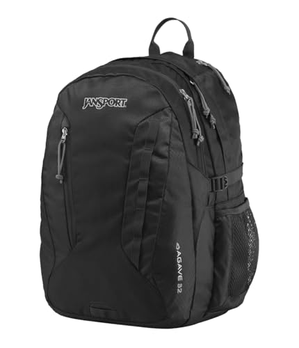 JanSport 32L Agave Hiking Backpack with 15-In Laptop - Black