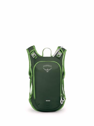 Osprey Moki Kids' Bike Hydration Pack - Green Canopy, 1.5L Reservoir, Kids 4-12