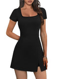 NIASHOT Tennis Dress for Women Athletic Golf Workout Skort Black Large