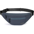 Dim Grey Large Fanny Pack for Men Women with 4 Zipper Pockets - Adjustable Crossbody Sling Bag