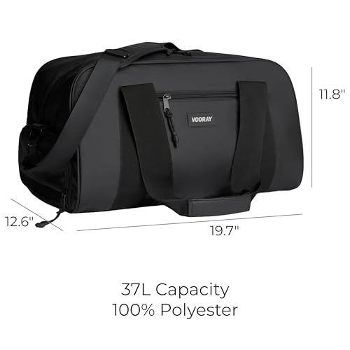 XL Matte Black Vooray Burner Small Gym Bag 23L for Women & Men