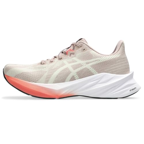 ASICS Women's DYNABLAST 5 Running Shoes Fawn/Oyster White 8.5