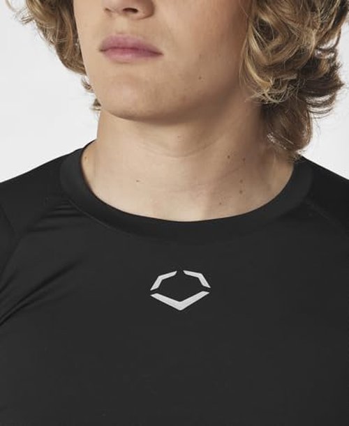 EvoShield Men’s Season Ready Fitted Mid Sleeve Shirt - Black, Medium