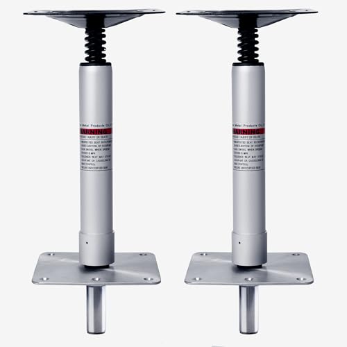 2 Pack Boat Seat Pedestal Base Mount Kit for Fishing & Marine Use - Universal 14" Adjustable Support