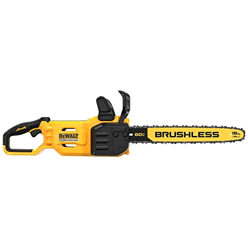 Cordless 60V 18-Inch Chainsaw Tool Only - Heavy Duty Power Cutter