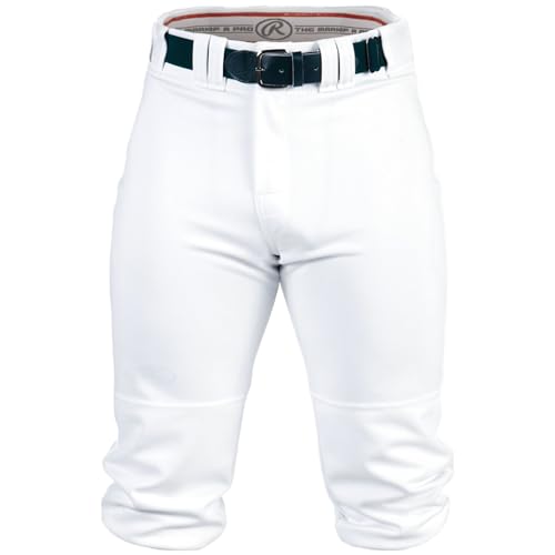 Youth Baseball Pants - PRO 150 Series Knicker Fit with 2-Way Stretch - White Large