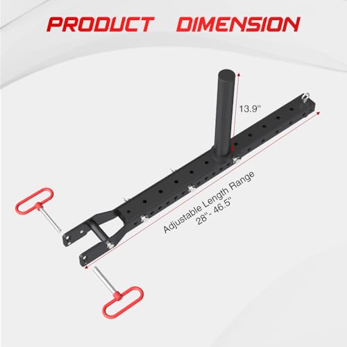 Adjustable Belt Squat Attachment for Power Racks - Universal Fit