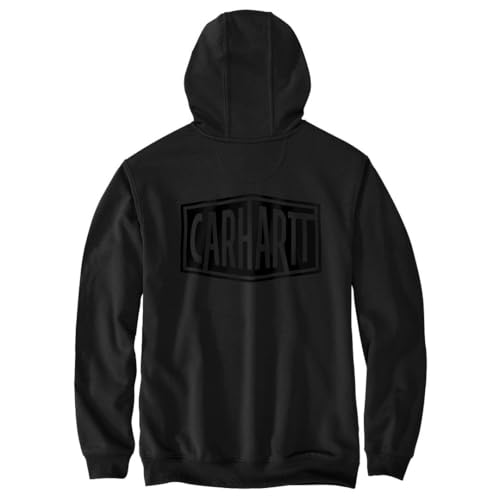 Men's Rain Defender Sweatshirt - Loose Fit, Midweight, Waterproof, Large Black