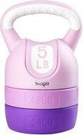 Purple Adjustable Kettlebell 12LB for Strength Training - Yes4All