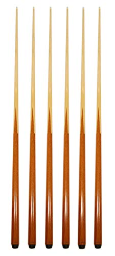 HAN'S DELTA Set of 6 Pool Cues 57 Inch 4-Prong House Billiard Stick