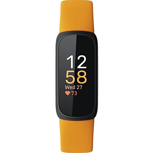 Fitbit Inspire 3 Fitness Tracker with Stress & Sleep Monitoring - Morning Glow/Black