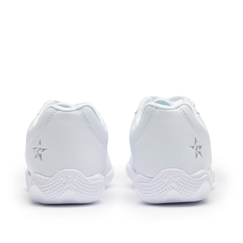 Rebel Athletic Rise White Cheer Shoes - Size 8, Stable Cushion Support