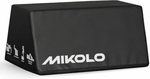 Mikolo Large Black Hip Thrust Bench for Glute & Core Strength Training, 700LB Capacity