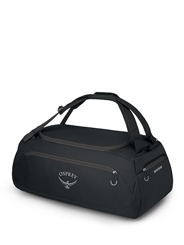 Osprey 60L Duffel Backpack - Versatile Travel Gym Bag, Black