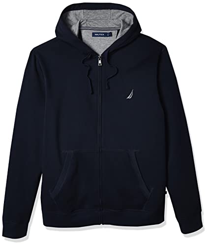 Nautica Men's Anchor Fleece Full-Zip Hoodie - X-Large, True Navy