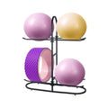 Exercise Ball Rack - Holds 4 Stability, Yoga & Medicine Balls, Space-Saving Organizer