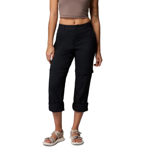 Columbia Women's Leslie Falls Convertible Hiking Pants - Black, 2 Short