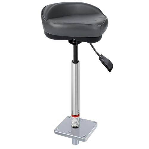 24-30 Inch Grey Pedestal Kit for Bass Boat Casting Seat with Mount