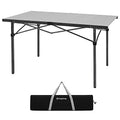 Large 53.5-Inch Silver Folding Camping Table - Heavy Duty, Waterproof & Lightweight