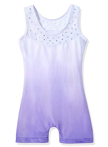 Girls Gymnastics Leotard 3-4T Snowflake Ribbon Sparkle - Blue Purple Hot Pink