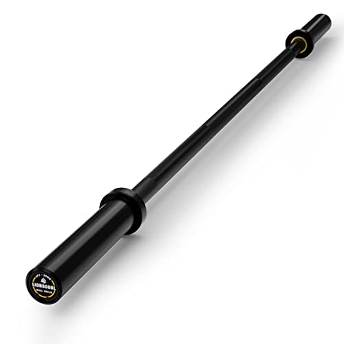 Black 4ft Olympic Barbell for Strength Training - Heavy Duty, 500LBS Capacity