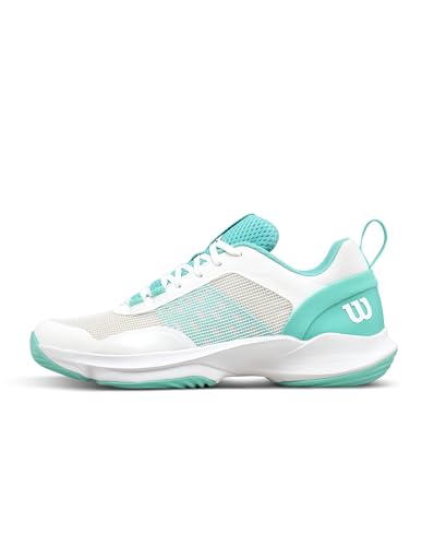 Women’s Wilson Hurakn Pro V2 Padel Shoes - White Turquoise 8.5