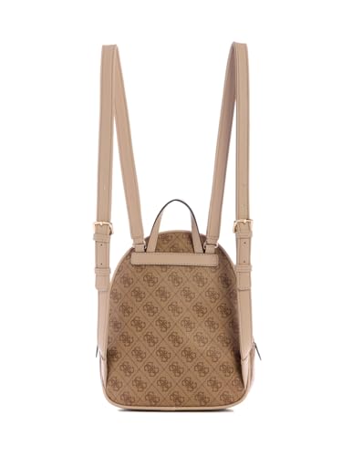 Manhattan II Backpack - One Size Latte Logo with Gold Hardware
