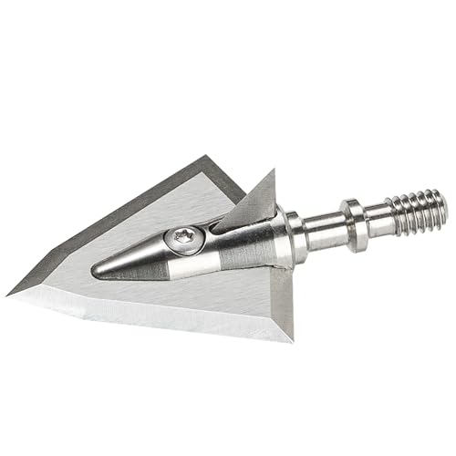 Iron Will Outfitters S Series Broadheads S100 – 3 Pack, Deep Penetration, Precision Hunting Arrow Tips