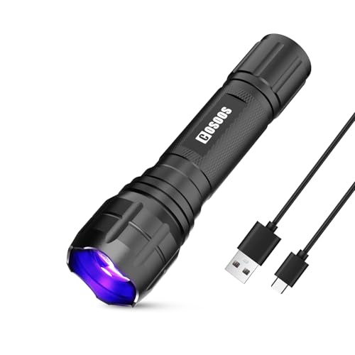 UV Flashlight 365nm Black Light for Pet Urine Detection & Leak Inspection