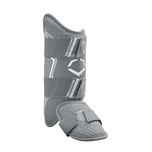 EvoShield Pro-SRZ 2.0 Batter's Leg Guard - Grey, Right Handed Hitter