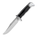 Buck Knives 117 Brahma Fixed Blade Hunting Knife with Sheath, Black/Silver, 8.75"