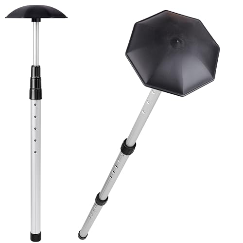 Golf Travel Support Pole - Aluminum Club Protector for Bags (Black)