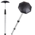 Golf Travel Support Pole - Aluminum Club Protector for Bags (Black)