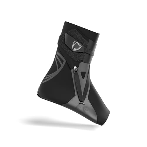Ankle Brace Support - Right, Black, Medium, Ultra-Light Compression for Sports Recovery