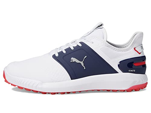 PUMA Proadapt Alphacat Disc Golf Shoes - White, Silver, Navy - Size 11