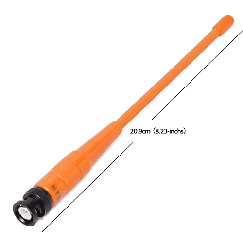 Orange Dual Band Handheld Scanner Antenna 144/430MHz BNC for Two-Way Radio - HYS