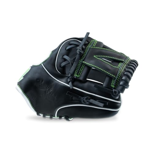 Marucci Krewe V3 Series Baseball Glove - Right Hand Infield Black Neon Green