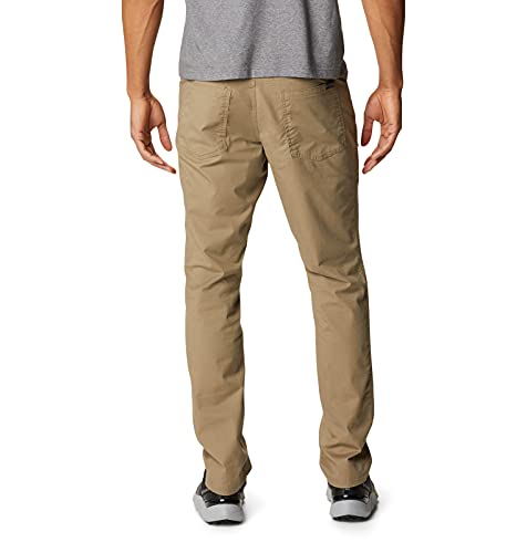 Columbia Men’s Rapid Rivers Pants - Brown, 36W x 32L, Sun Protection, Stretch Cotton