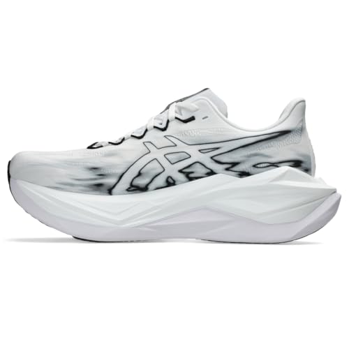 ASICS Unisex Superblast 3 Running Shoes – Women's 12 / Men's 10.5 White/Black