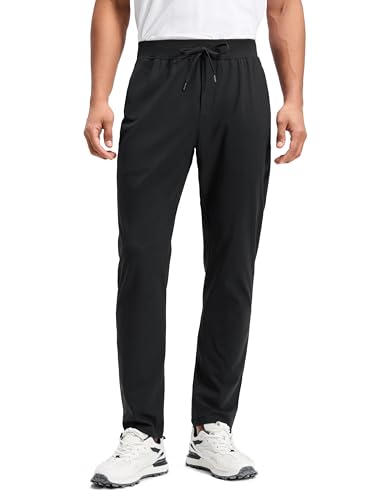CRZ YOGA 4-Way Stretch Workout Pants - Medium Black 30"