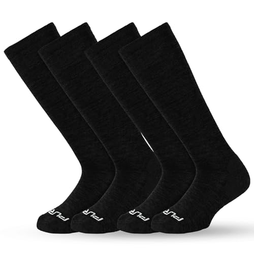 Large 4 Pairs Compression Socks - 15-20mmHg Support for Men & Women