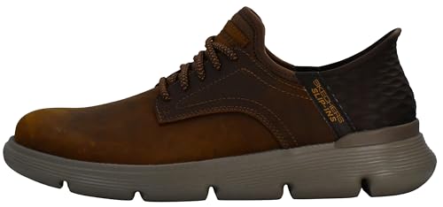 Skechers Men's Garza Gervin Loafers 11.5 X-Wide Dark Chocolate Casual Shoes
