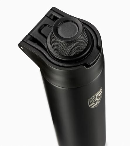 Porsche Black Crest Insulated Stainless Steel Drinking Bottle 550ml
