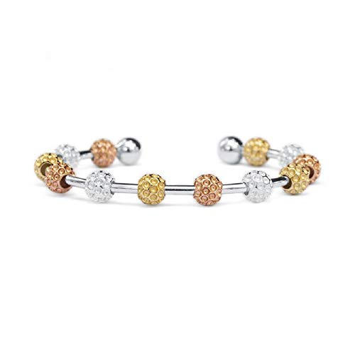 Chelsea Charles Golf Goddess Stroke Counter Bracelet with Tricolor Golf Ball Beads