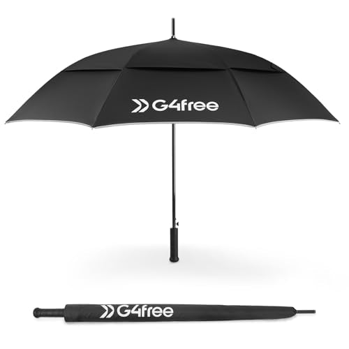G4Free 62-Inch Full Carbon Fiber Golf Umbrella - Black