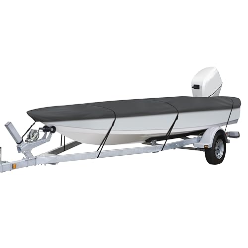 Classic Accessories StormPro Heavy-Duty Boat Cover 12'-14' L x 68" W Charcoal