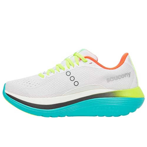 Saucony Women's Endorphin Trainer Sneaker 5 White Mutant - Running Shoe